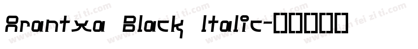 Arantxa Black ltalic字体转换